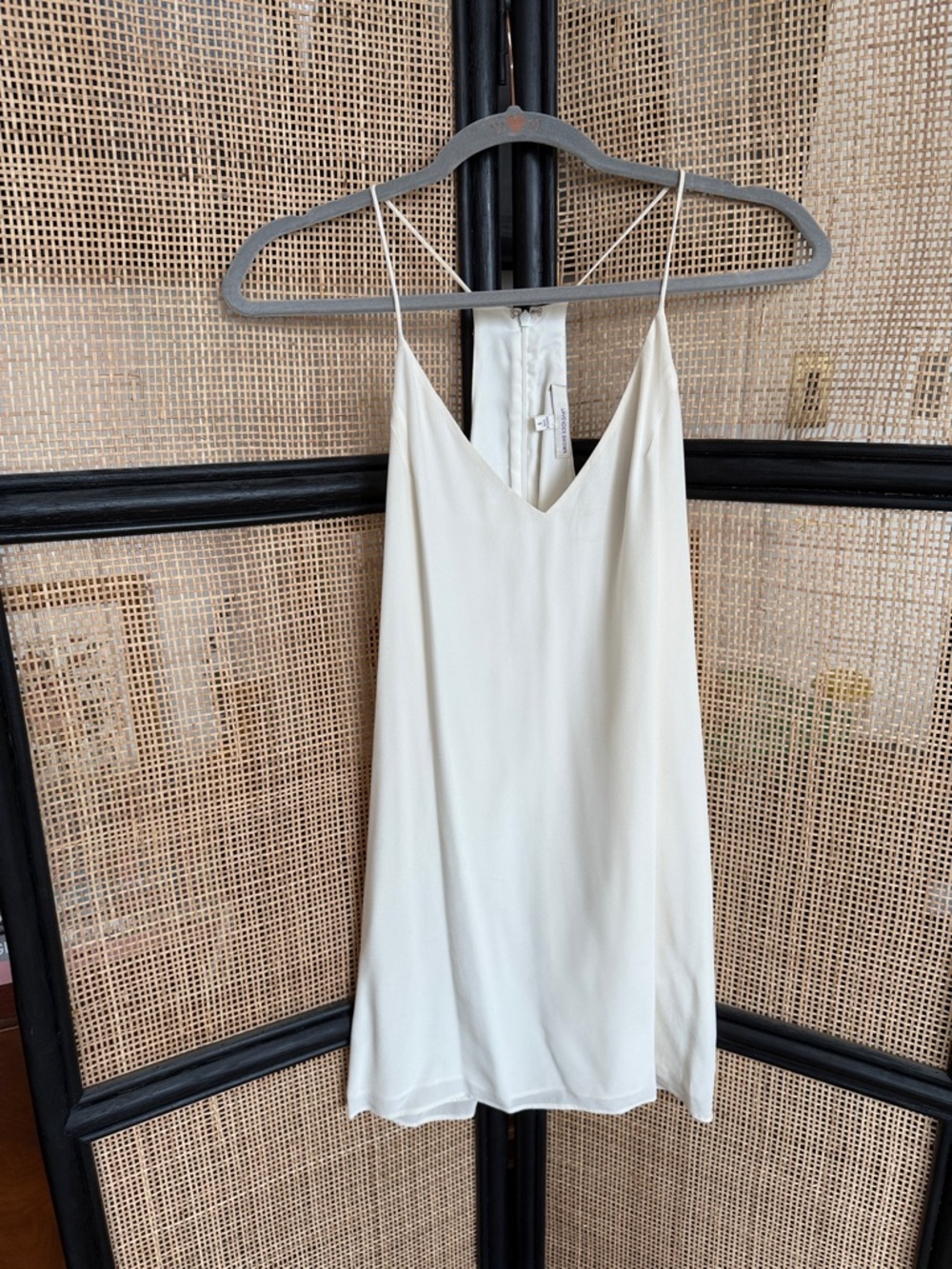 Lavender Brown Cream Mini Slip Dress